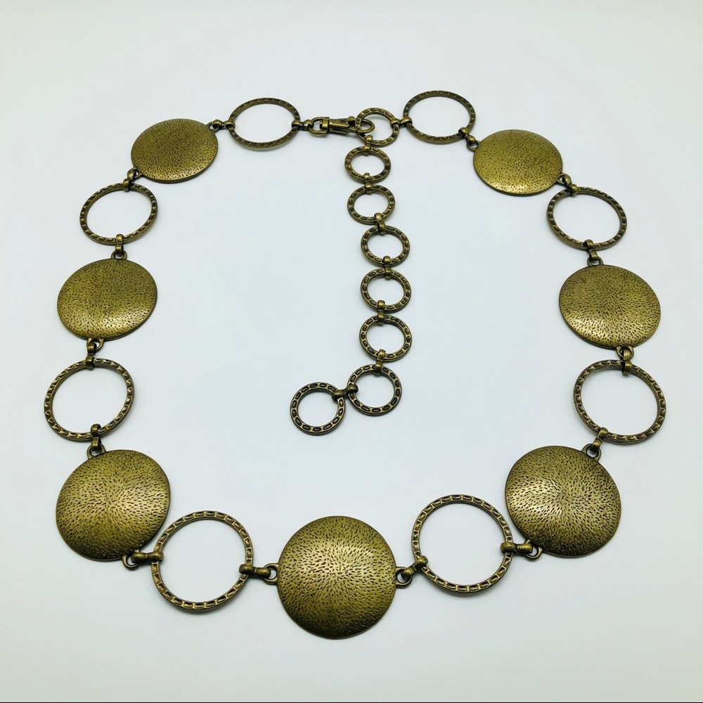 Retro Boho Chain Belt || Gold || Adjustable Size